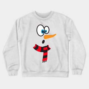 snowman face Crewneck Sweatshirt